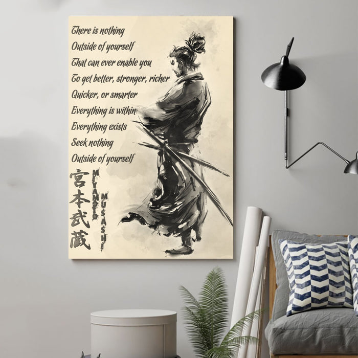 samurai Canvas and Poster | outside of yourself | wall decor visual art - GIFTCUSTOM