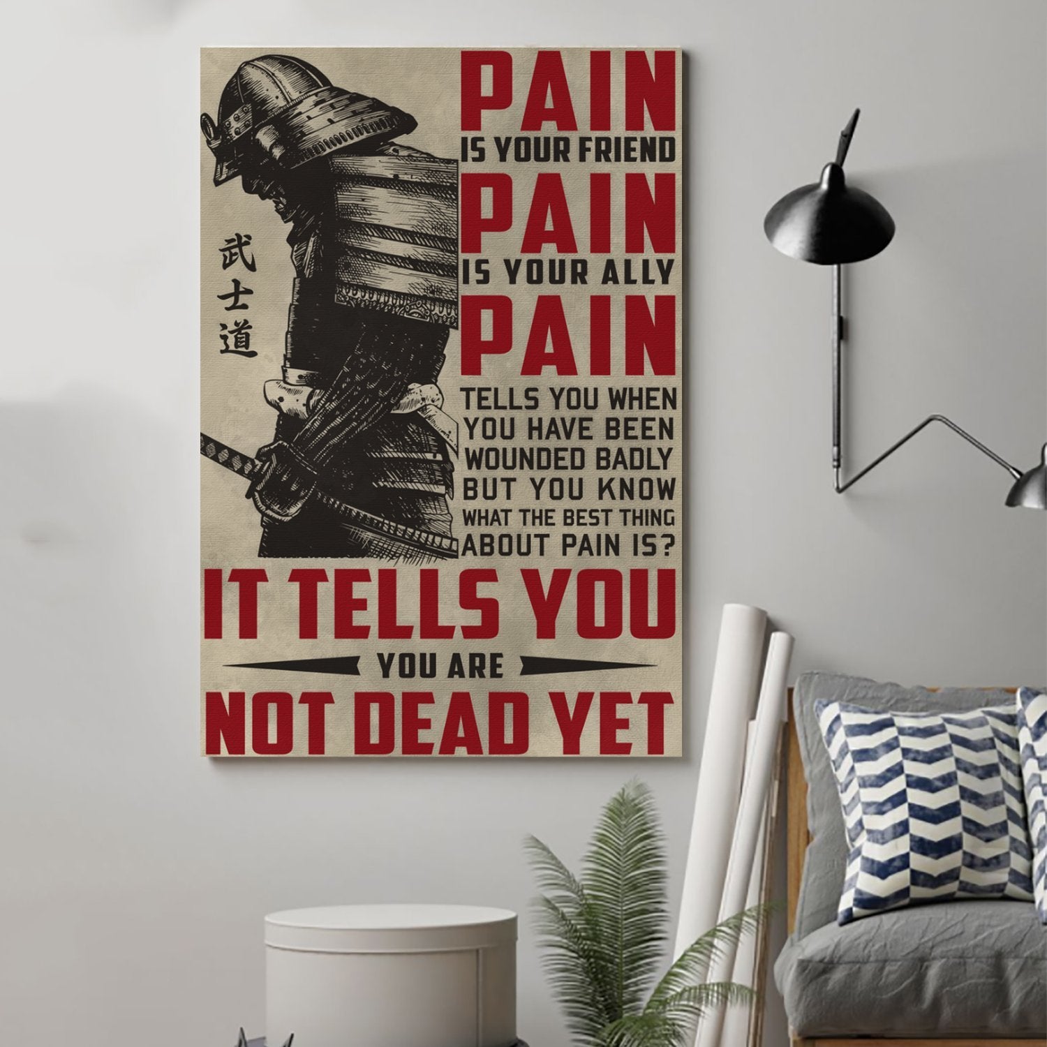 samurai Canvas and Poster ��� pain wall decor visual art - GIFTCUSTOM