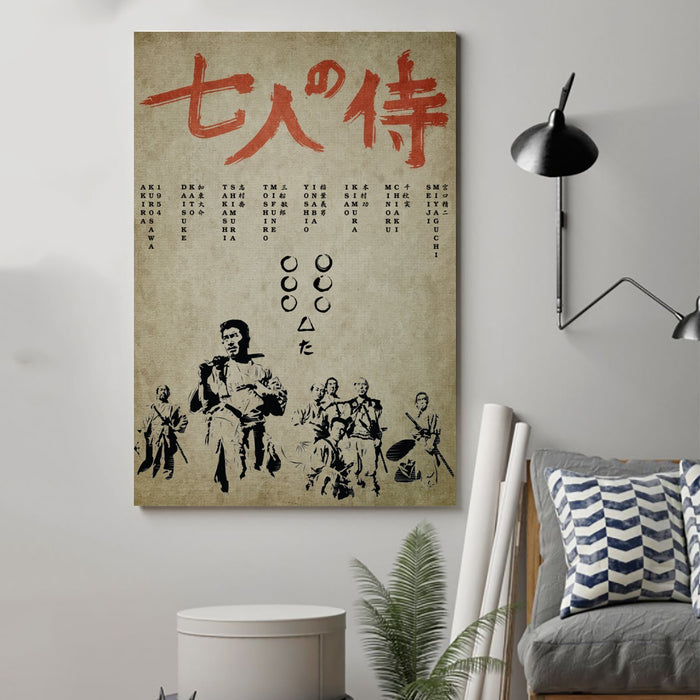 samurai Canvas and Poster ��� seven samurai wall decor visual art - GIFTCUSTOM