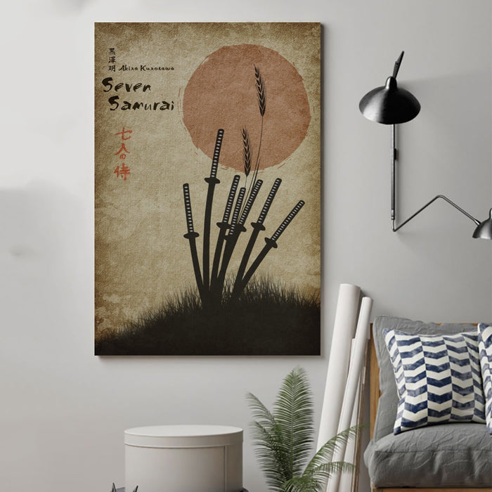 samurai Canvas and Poster ��� seven samurai wall decor visual art - GIFTCUSTOM