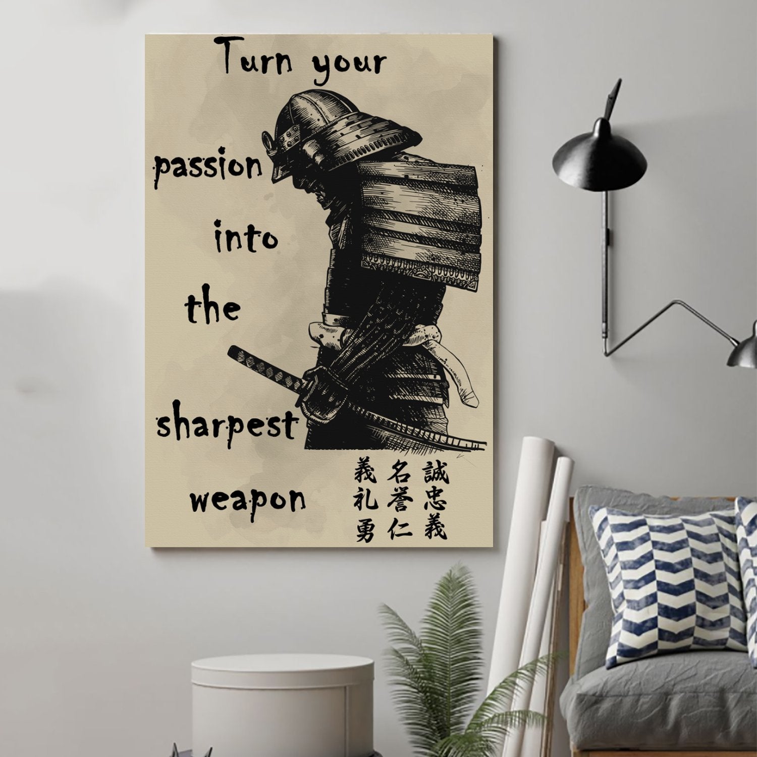 samurai Canvas and Poster ��� turn your passion into the sharpest weapon wall decor visual art - GIFTCUSTOM