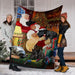 Scottish dog sleep with santa claus blanket - GIFTCUSTOM