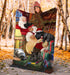 Scottish dog sleep with santa claus blanket - GIFTCUSTOM