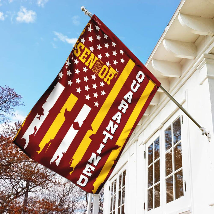 Senior 2020 Quarantined Flag | Garden Flag | Double Sided House Flag - GIFTCUSTOM