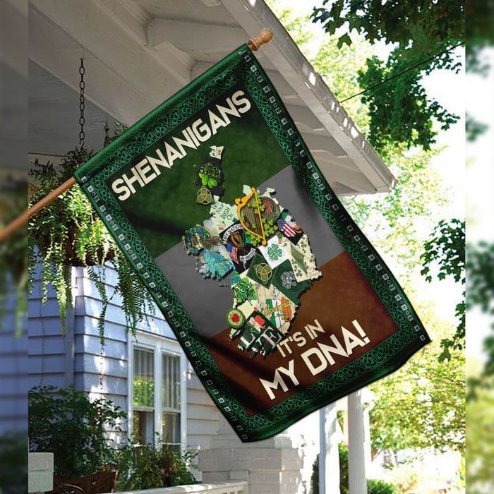 Shenanigans Irish Flag | Garden Flag | Double Sided House Flag - GIFTCUSTOM