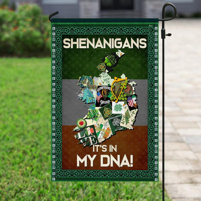 Shenanigans Irish Flag | Garden Flag | Double Sided House Flag - GIFTCUSTOM