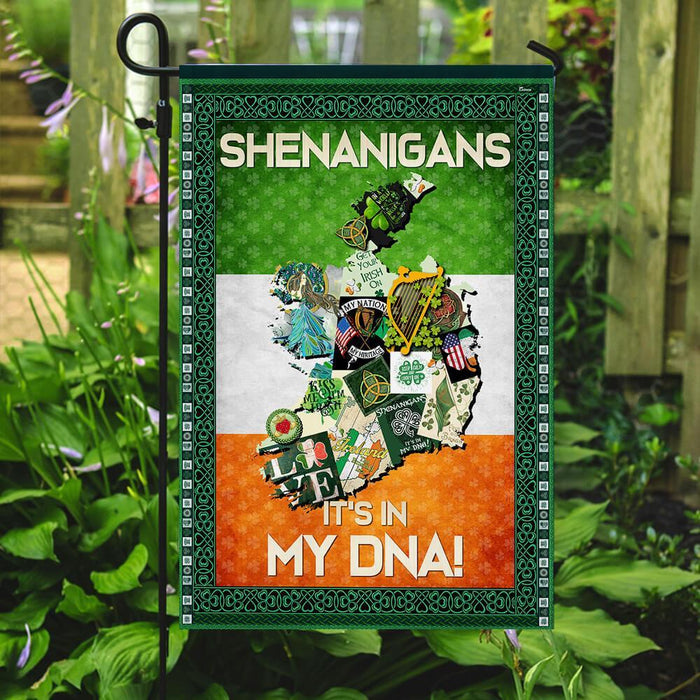 Shenanigans Irish Flag | Garden Flag | Double Sided House Flag - GIFTCUSTOM