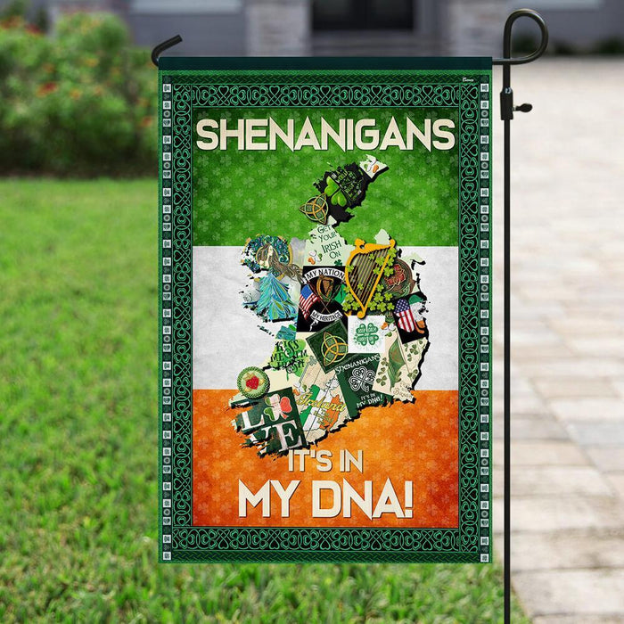 Shenanigans Irish Flag | Garden Flag | Double Sided House Flag - GIFTCUSTOM