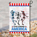 Skull Dancing Stay Strong America 4th July Flag | Garden Flag | Double Sided House Flag - GIFTCUSTOM