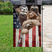 Sloth American Flag | Garden Flag | Double Sided House Flag - GIFTCUSTOM