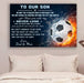 Soccer Canvas and Poster ��� to our son ��� never lose wall decor visual art - GIFTCUSTOM