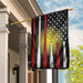 Softball American Flag | Garden Flag | Double Sided House Flag - GIFTCUSTOM