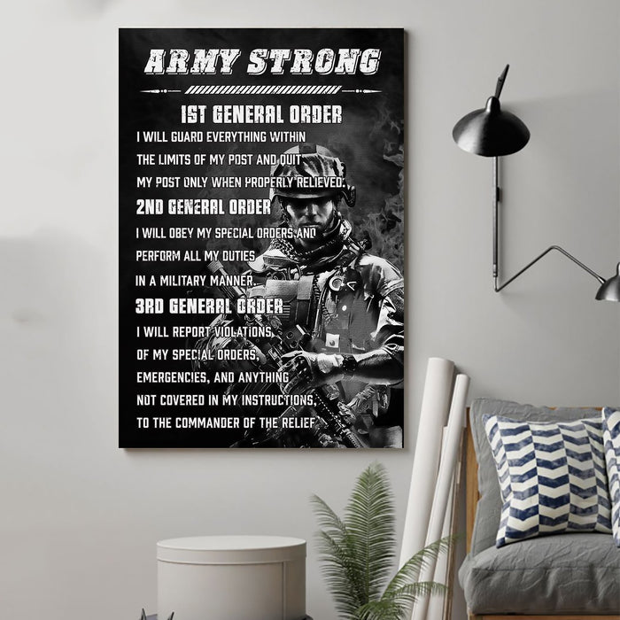 soldier Canvas and Poster ��� army strong wall decor visual art - GIFTCUSTOM