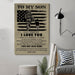Soldier Canvas and Poster ��� Dad to son ��� Your way back home wall decor visual art - GIFTCUSTOM