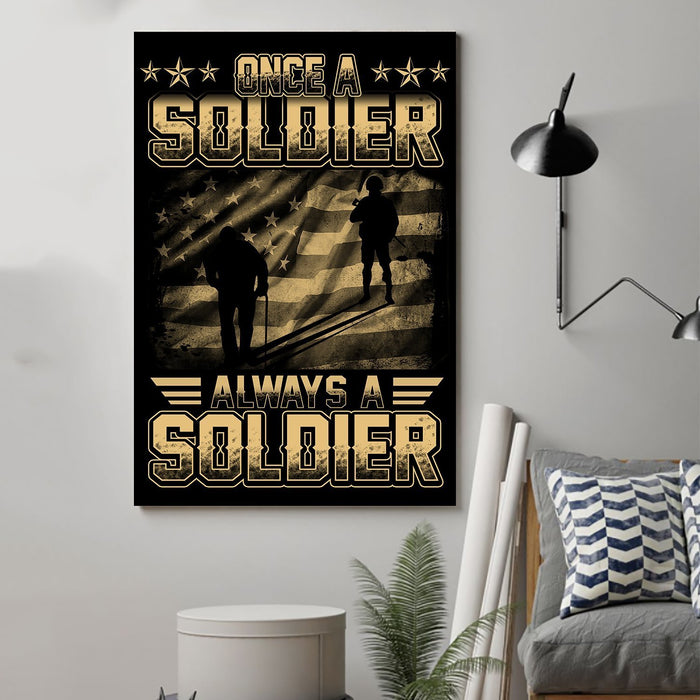 soldier Canvas and Poster ��� once a soldier wall decor visual art - GIFTCUSTOM