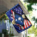 South Carolina And American Flag | Garden Flag | Double Sided House Flag - GIFTCUSTOM