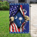 South Carolina And American Flag | Garden Flag | Double Sided House Flag - GIFTCUSTOM