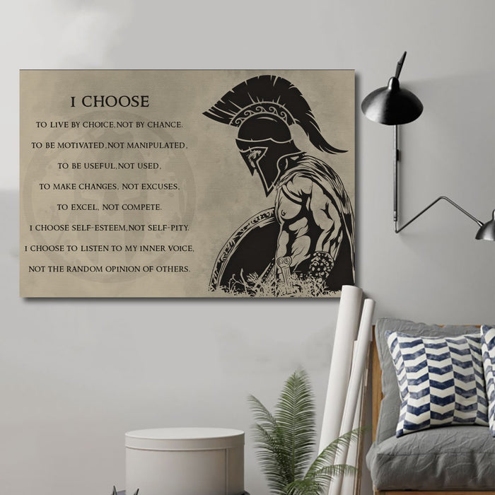spartan Canvas and Poster ��� i choose wall decor visual art - GIFTCUSTOM