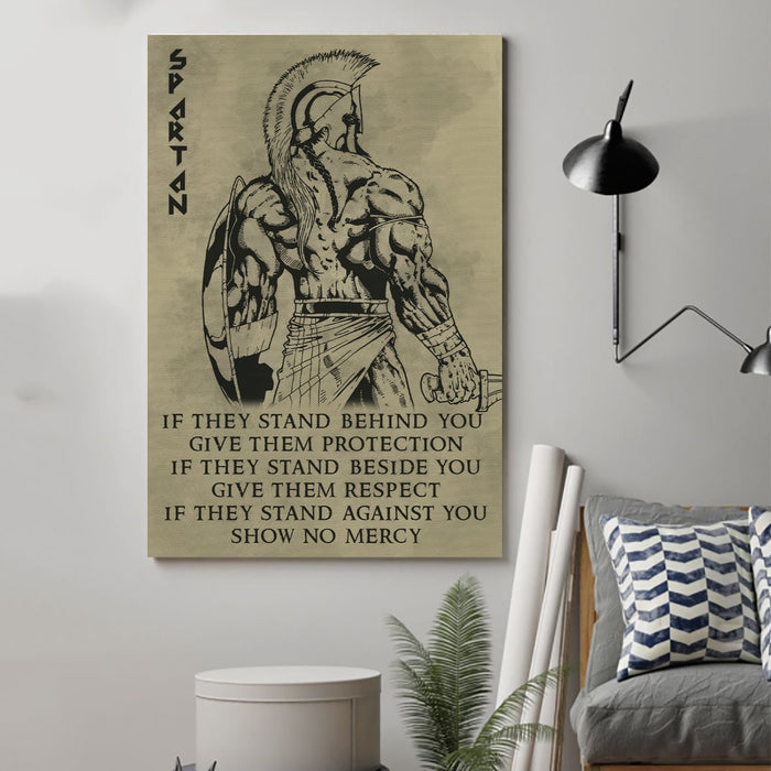 spartan Canvas and Poster if they stand behind you wall decor visual a ...