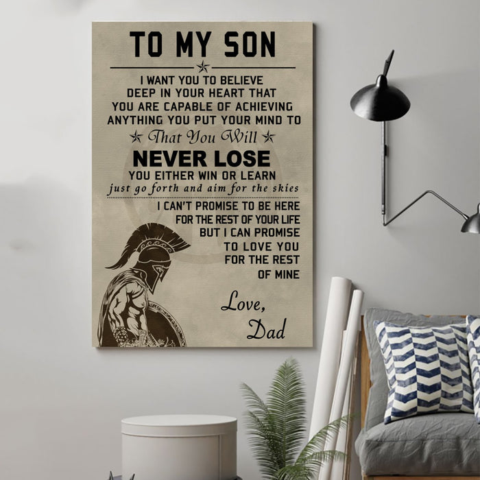 spartan Canvas and Poster ��� to my son wall decor visual art - GIFTCUSTOM
