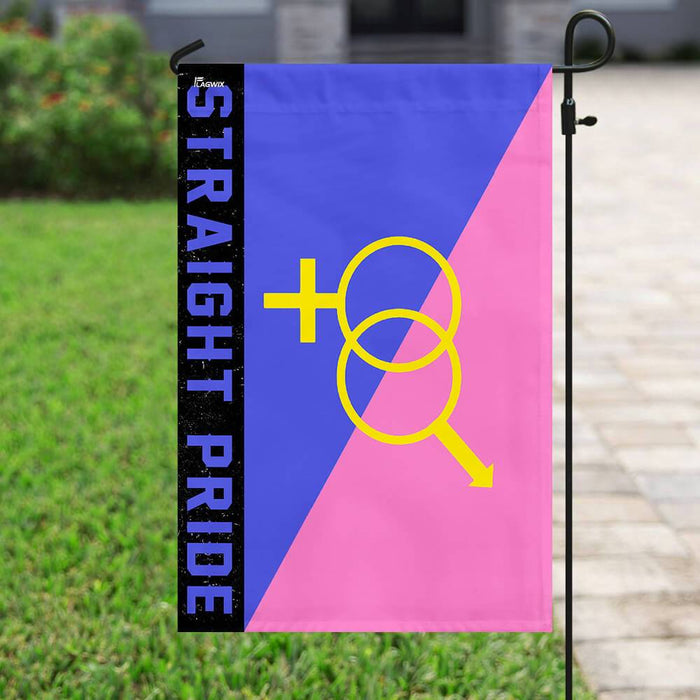 Straight Pride Flag | Garden Flag | Double Sided House Flag - GIFTCUSTOM
