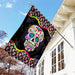 Sugar Skull Mandala Flag | Garden Flag | Double Sided House Flag - GIFTCUSTOM