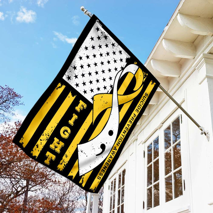 Suicide Prevention Awareness Flag | Garden Flag | Double Sided House Flag v4 - GIFTCUSTOM