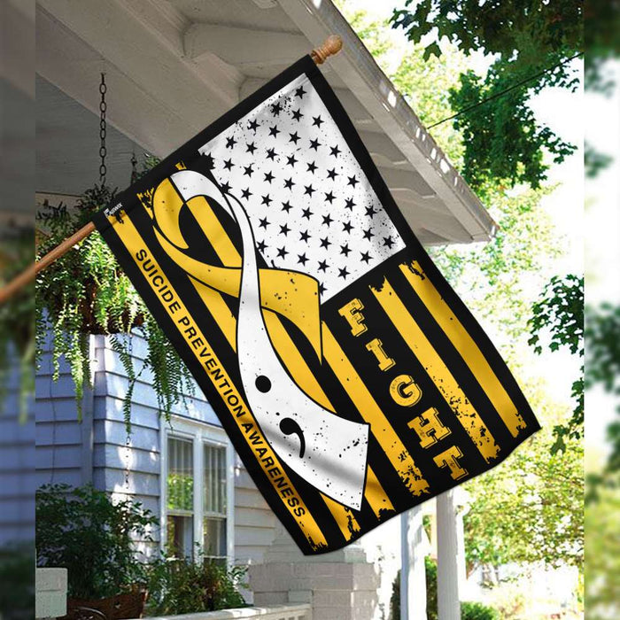 Suicide Prevention Awareness Flag | Garden Flag | Double Sided House Flag v4 - GIFTCUSTOM