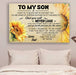 Sunflower Canvas and Poster ��� Dad Son never lose wall decor visual art - GIFTCUSTOM