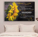sunflower Canvas and Poster ��� Dad to daughter ��� never feel that wall decor visual art - GIFTCUSTOM