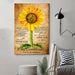 Sunflower Canvas and Poster ��� grandma to granddaughter ��� never lose wall decor visual art - GIFTCUSTOM