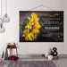 Sunflower Hanging Canvas Mom Daughter Never feel that you are alone wall decor visual art - GIFTCUSTOM