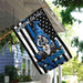 Supporting The Paws That Enforce The Laws Gnome Flag | Garden Flag | Double Sided House Flag - GIFTCUSTOM