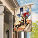 Texas Horseback Riding Flag | Garden Flag | Double Sided House Flag - GIFTCUSTOM