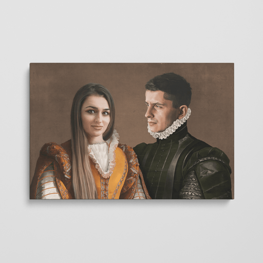 The Classy Couple| Person Portrait Photo Upload Gift Custom Canvas, Poster | Personalized Gift - GIFTCUSTOM
