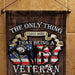 The Only Thing I Love More Than Being A Veteran Is Being A Dad Navy, Garden Flag All Over Printed - GIFTCUSTOM