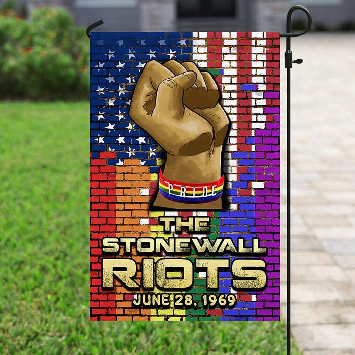 The Stonewall Riots LGBT Flag | Garden Flag | Double Sided House Flag - GIFTCUSTOM