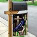 The Thin Green Line Christian Cross. America U.S. Flag | Garden Flag | Double Sided House Flag - GIFTCUSTOM