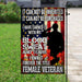 The Title Female Veteran Flag | Garden Flag | Double Sided House Flag - GIFTCUSTOM