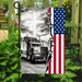 Truck Christian American Flag | Garden Flag | Double Sided House Flag - GIFTCUSTOM