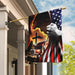 Trucker Jesus Christian American Flag | Garden Flag | Double Sided House Flag - GIFTCUSTOM