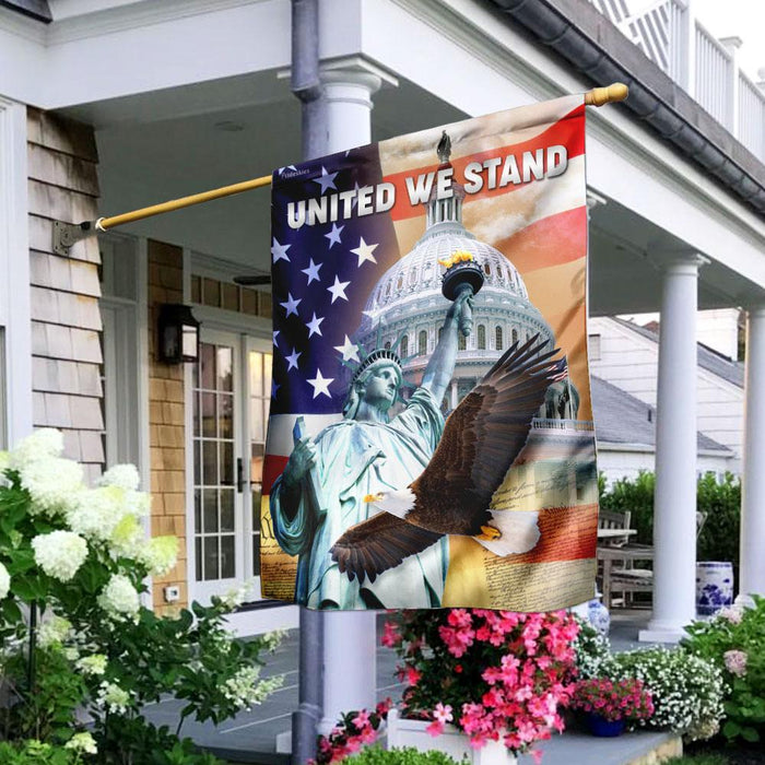 United We Stand Flag | Garden Flag | Double Sided House Flag - GIFTCUSTOM