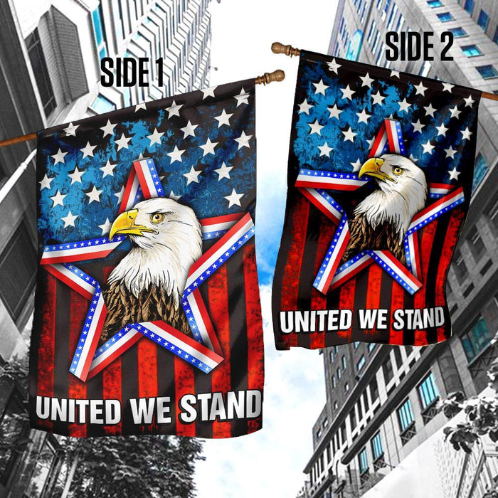 United We Stand Flag | Garden Flag | Double Sided House Flag - GIFTCUSTOM