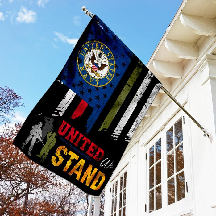 United We Stand U.S. Navy Flag | Garden Flag | Double Sided House Flag - GIFTCUSTOM