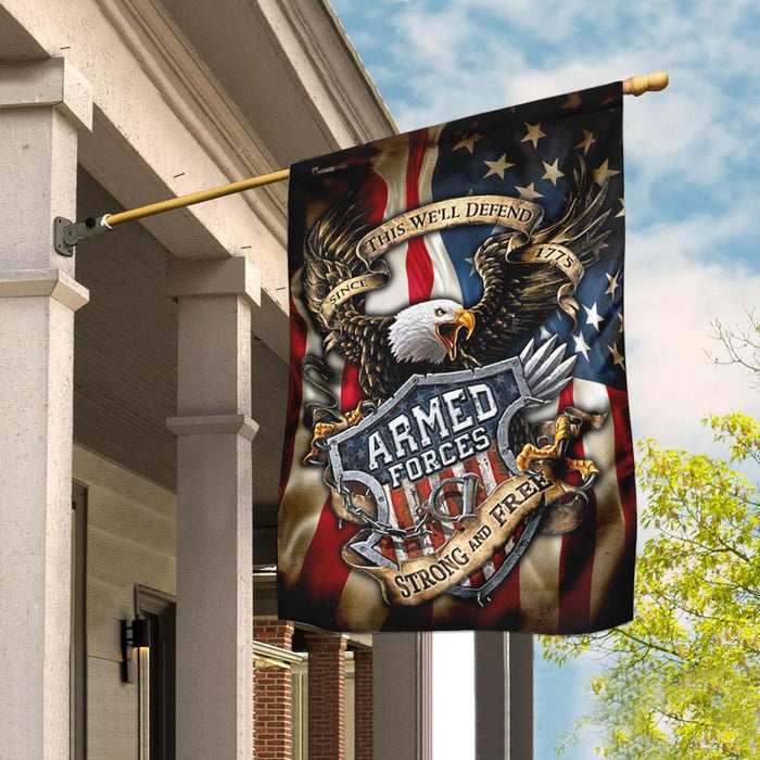 US Armed Forces Since 1775 Flag | Garden Flag | Double Sided House Flag - GIFTCUSTOM