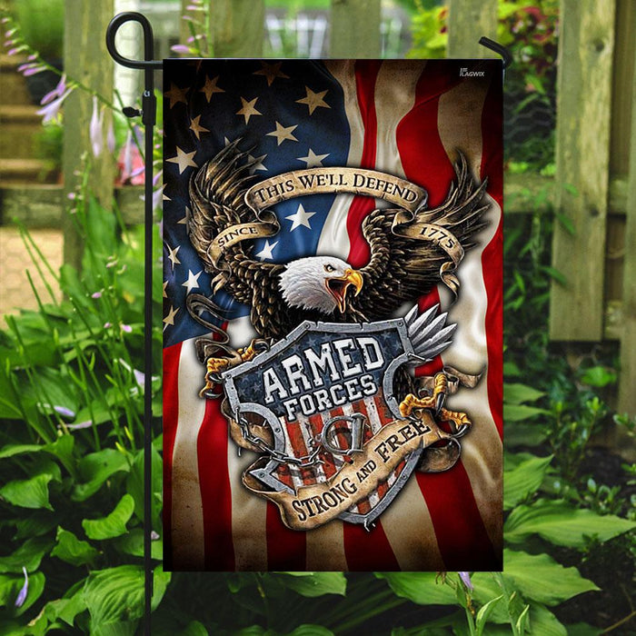 US Armed Forces Since 1775 Flag | Garden Flag | Double Sided House Flag - GIFTCUSTOM