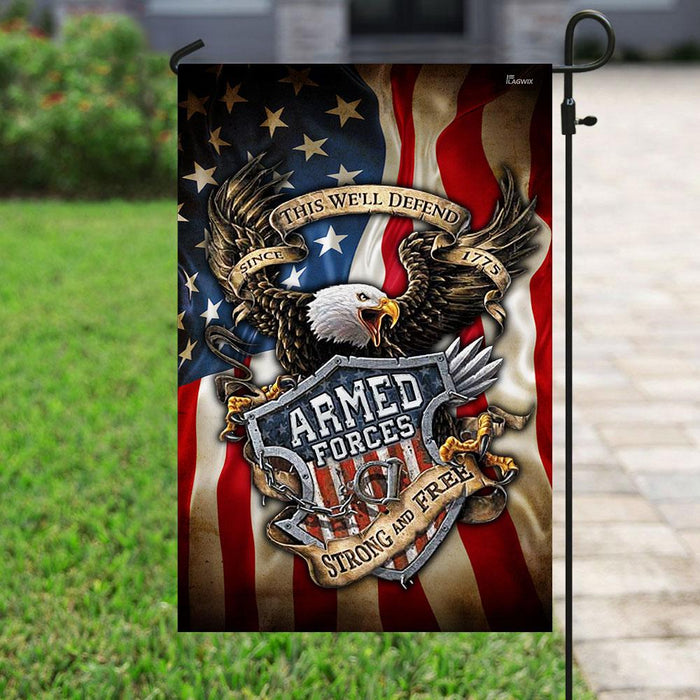 US Armed Forces Since 1775 Flag | Garden Flag | Double Sided House Flag - GIFTCUSTOM