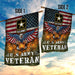 US Army Veteran American Flag | Garden Flag | Double Sided House Flag - GIFTCUSTOM