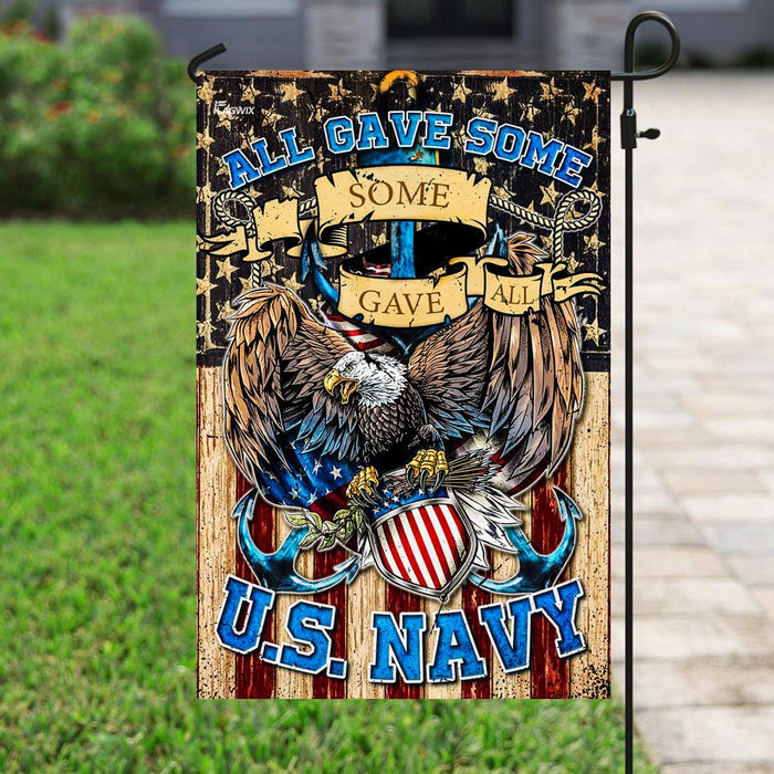 U.S. Navy All Gave Some Some Gave All Flag | Garden Flag | Double Sided House Flag - GIFTCUSTOM