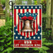 USA ��� Let Freedom Ring Flag | Garden Flag | Double Sided House Flag - GIFTCUSTOM